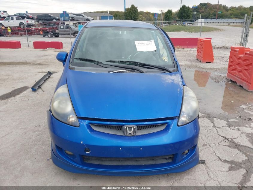 2008 Honda Fit Sport VIN: JHMGD37658S000475 Lot: 43534819