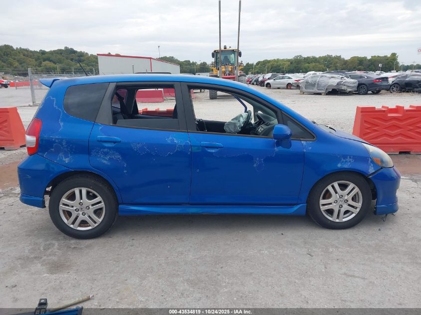 2008 Honda Fit Sport VIN: JHMGD37658S000475 Lot: 43534819
