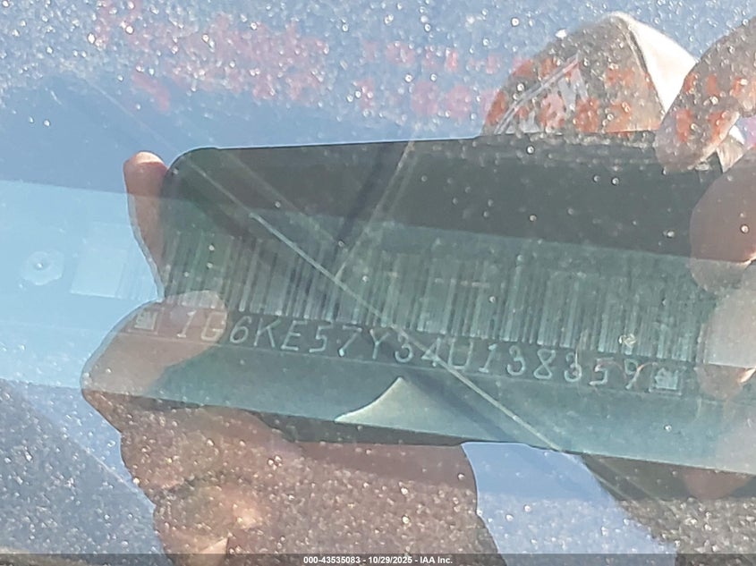 2004 Cadillac Deville Dhs VIN: 1G6KE57Y34U138359 Lot: 43535083