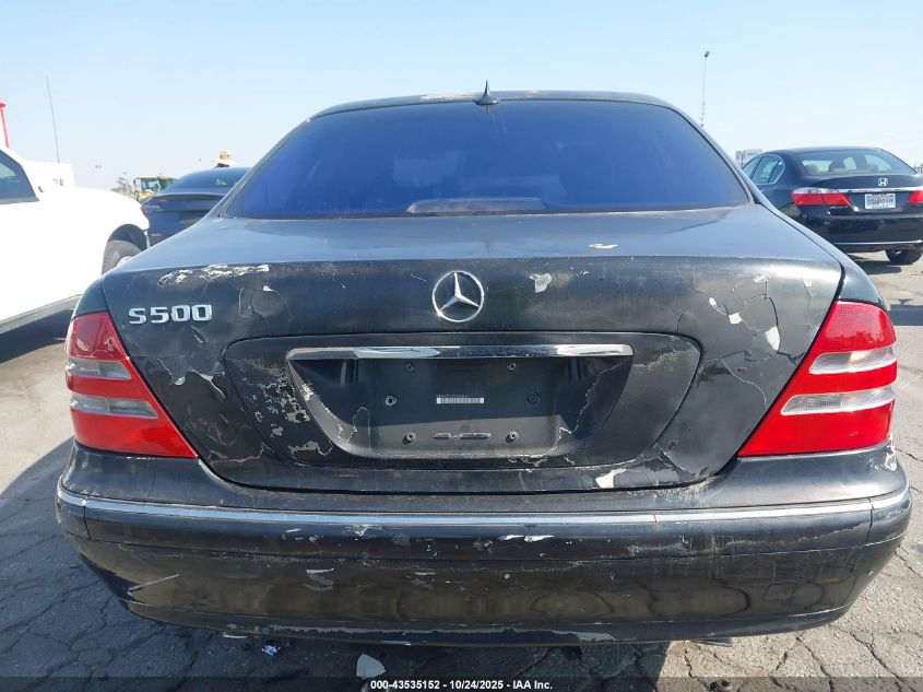 2000 Mercedes-Benz S 500 VIN: WDBNG75J2YA050866 Lot: 43535152