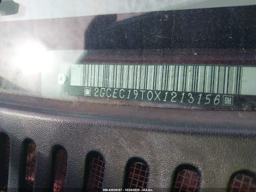 1999 Chevrolet Silverado 1500 Ls VIN: 2GCEC19T0X1213156 Lot: 43535187