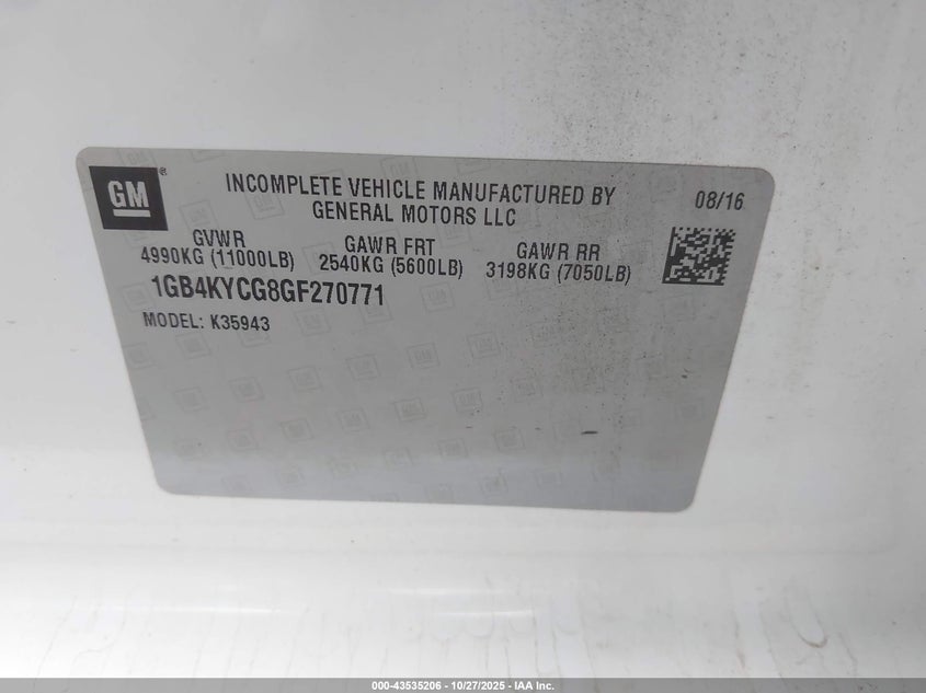 1GB4KYCG8GF270771 2016 CHEVROLET SILVERADO photo no. 8