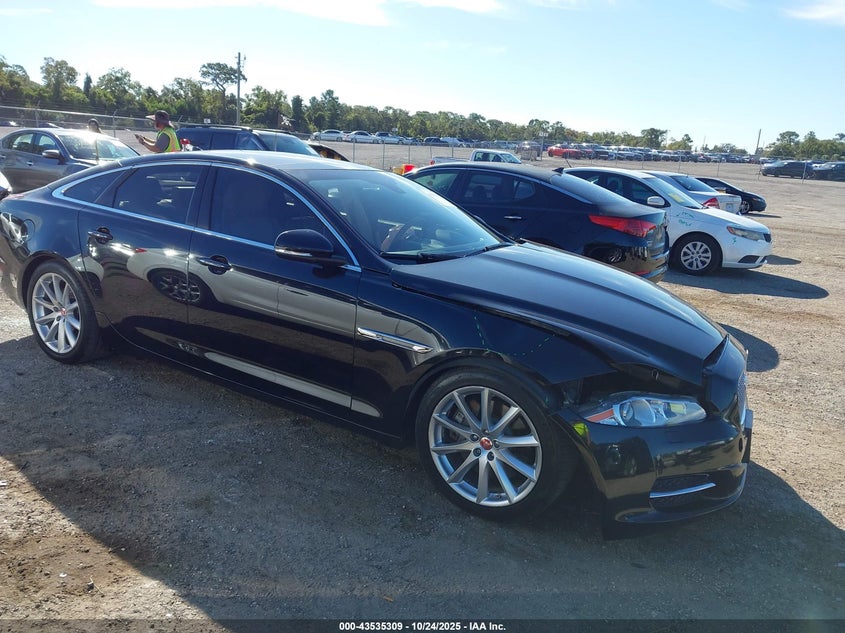 2015 Jaguar Xj black sedan gasoline SAJWJ1CD9F8V80047 photo #1