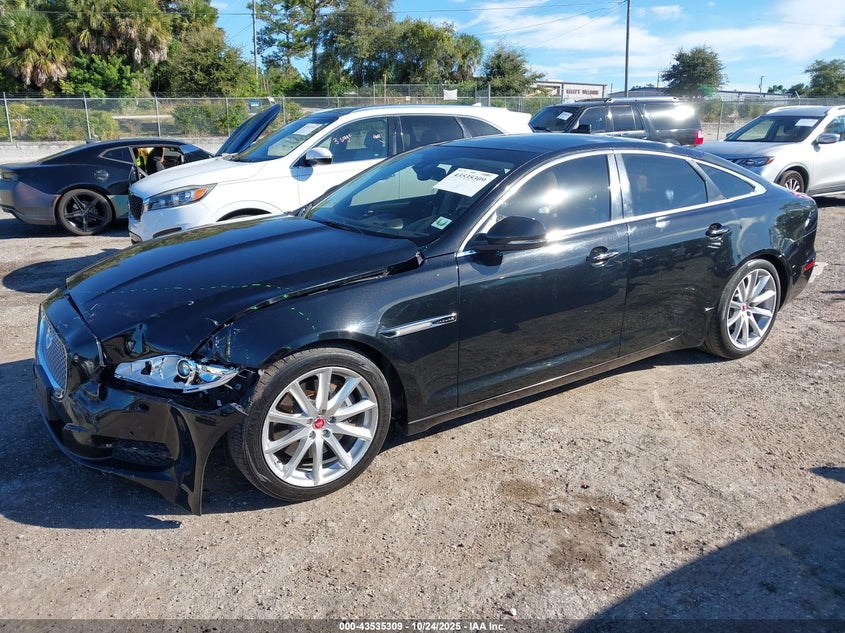 2015 Jaguar Xj black sedan gasoline SAJWJ1CD9F8V80047 photo #3