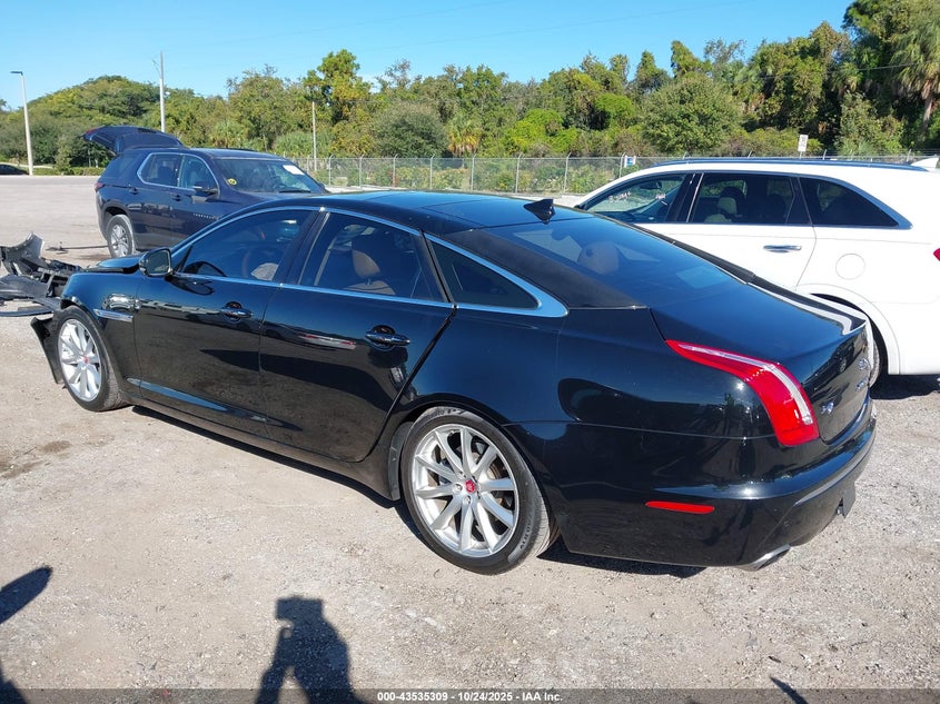 2015 Jaguar Xj black sedan gasoline SAJWJ1CD9F8V80047 photo #4