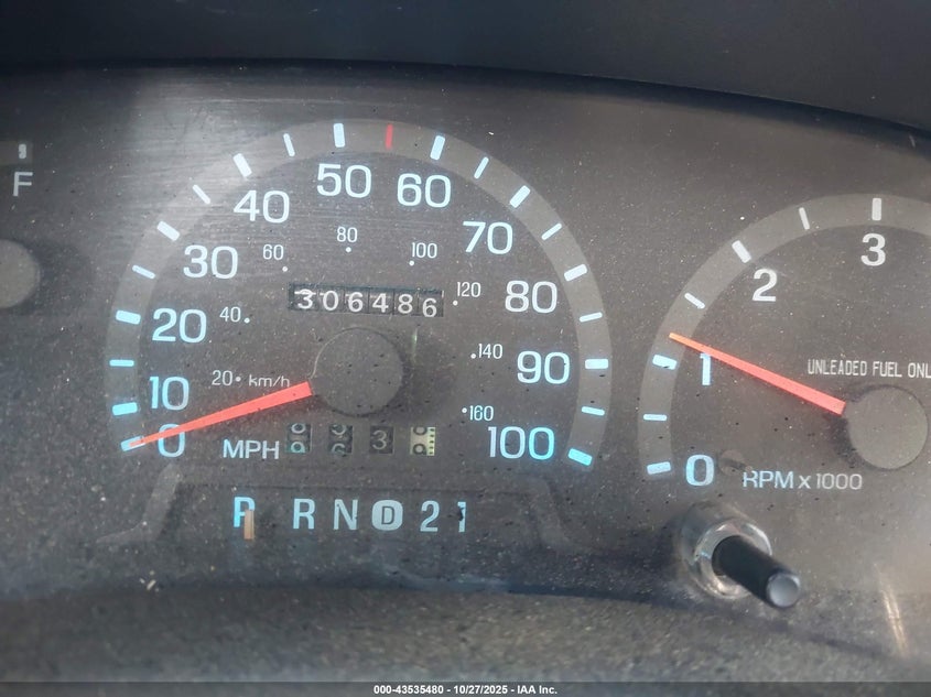 1997 Ford F-150 Lariat/Standard/Xl/Xlt VIN: 1FTDX1765VKA52250 Lot: 43535480