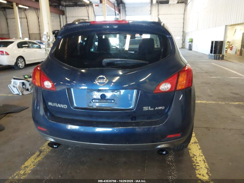 2009 Nissan Murano Sl VIN: JN8AZ18W09W123949 Lot: 43535766