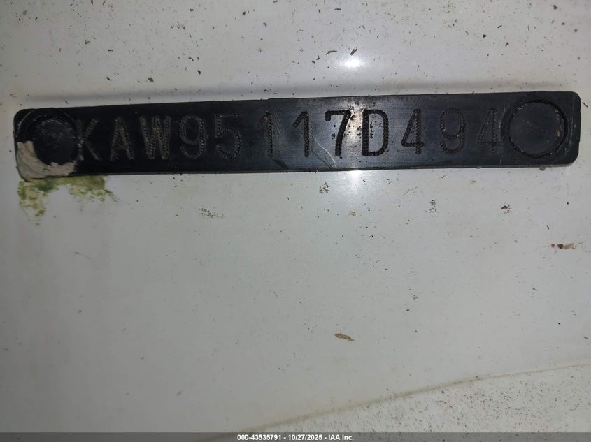 1994 Kawasaki Jet Ski 750 VIN: KAW95117D494 Lot: 43535791