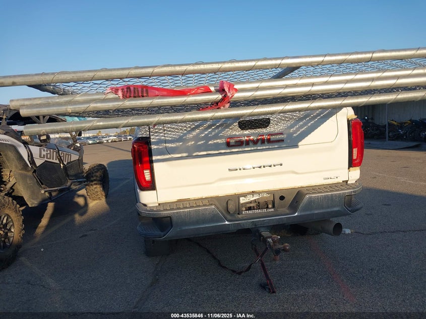 2021 GMC Sierra 2500Hd 4Wd Standard Bed Slt VIN: 1GT49NEY9MF283052 Lot: 43535846