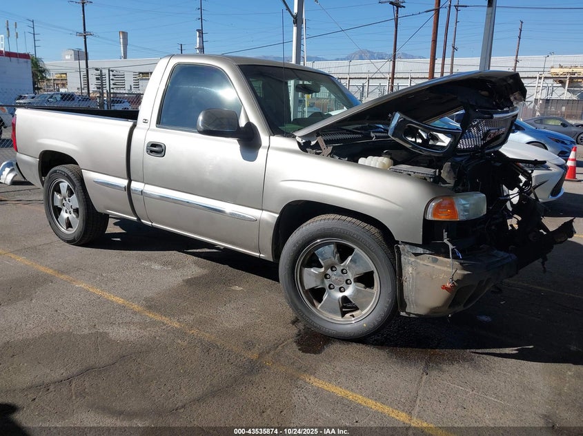 2002 GMC Sierra 1500 Sle beige truck gasoline 1GTEC14V42Z216330 photo #1