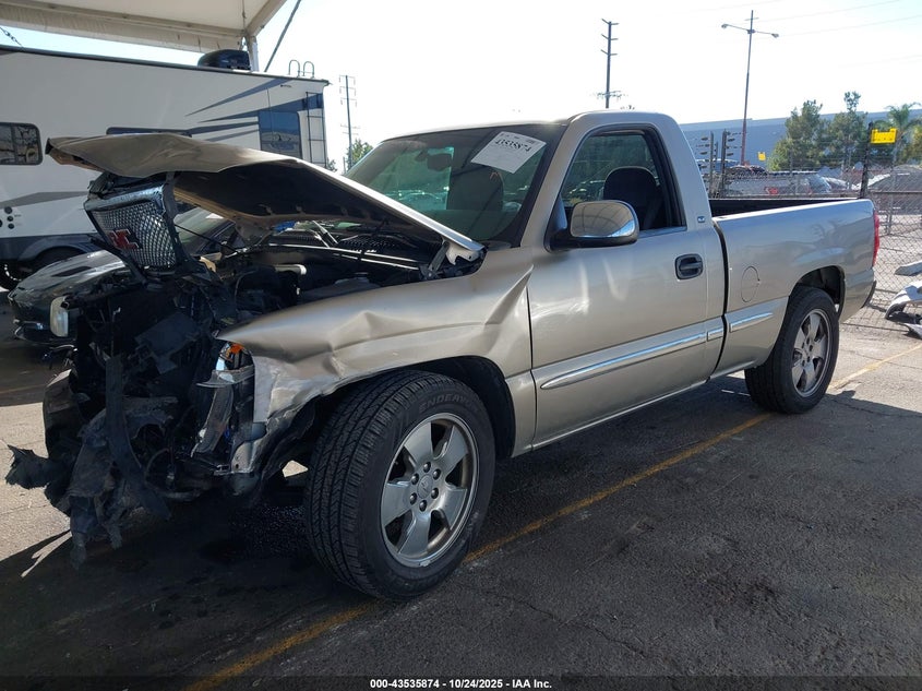 2002 GMC Sierra 1500 Sle beige truck gasoline 1GTEC14V42Z216330 photo #3