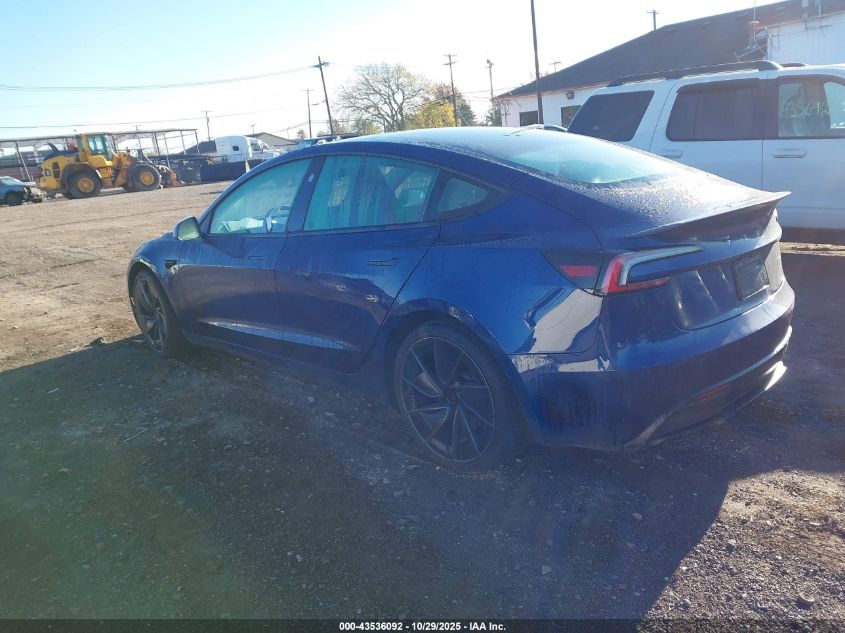 2025 Tesla Model 3 - 5YJ3E1ET7SF062961