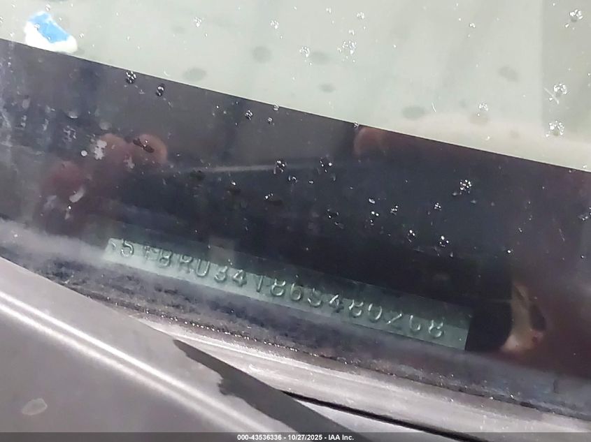 2006 Toyota Tundra Sr5 VIN: 5TBRU34186S480268 Lot: 43536336