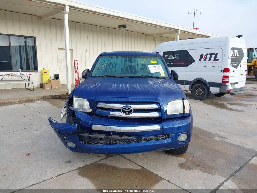 2006 Toyota Tundra Sr5 VIN: 5TBRU34186S480268 Lot: 43536336