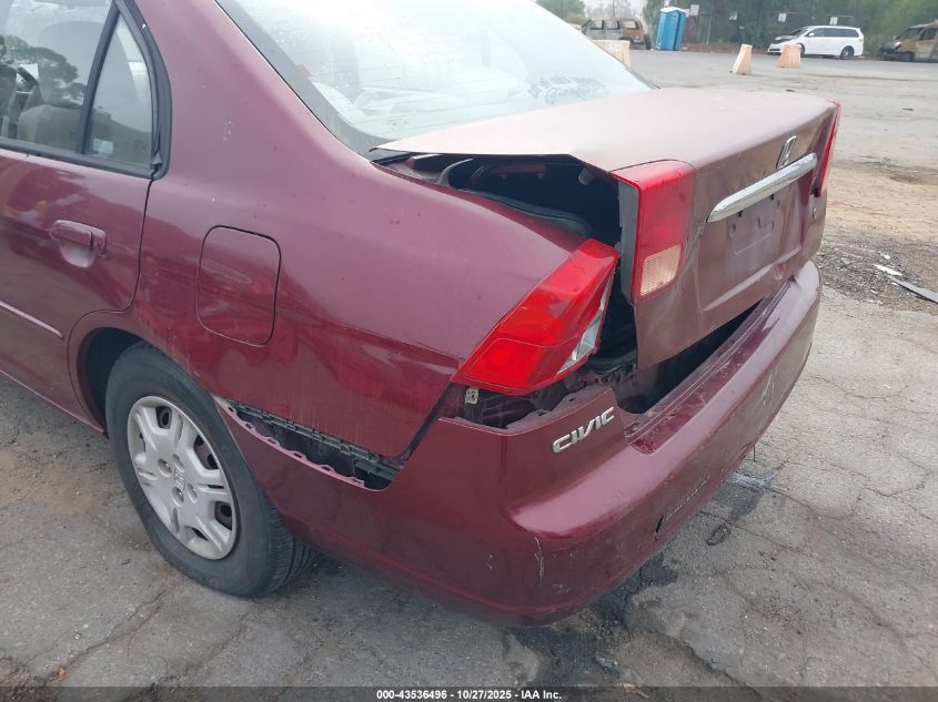 2002 Honda Civic Lx VIN: 2HGES16572H603634 Lot: 43536496