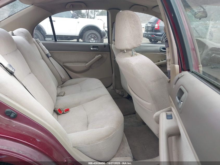 2002 Honda Civic Lx VIN: 2HGES16572H603634 Lot: 43536496