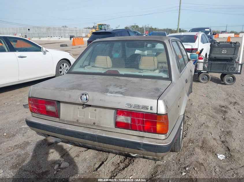 1989 BMW 325 I Automatic VIN: WBAAD230XK8845195 Lot: 43536573