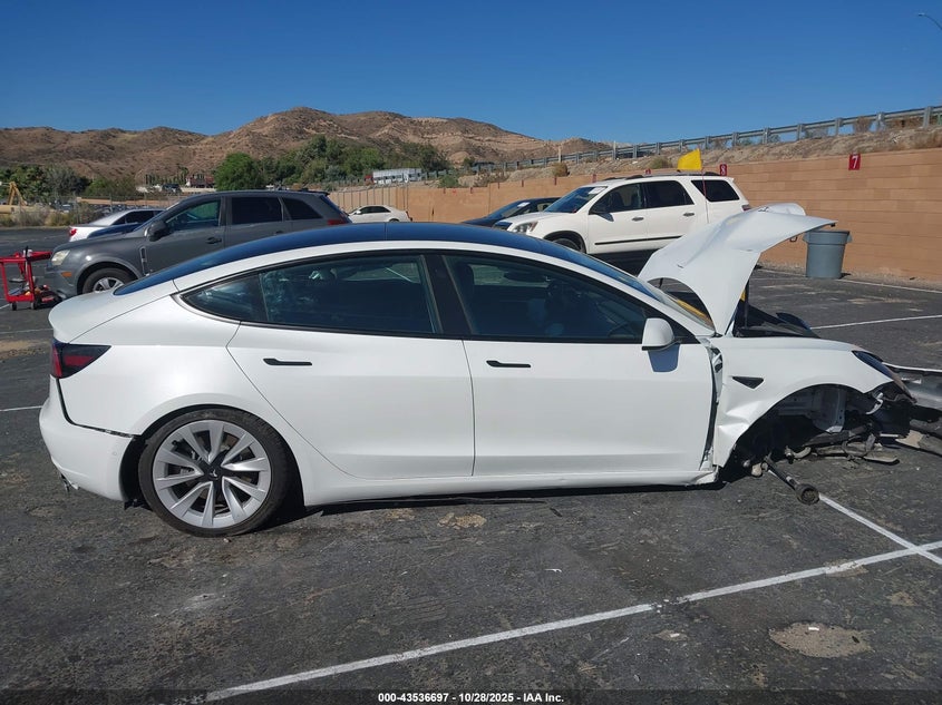 2022 Tesla Model 3 Long Range Dual Motor All-Wheel Drive VIN: 5YJ3E1EB3NF133200 Lot: 43536697