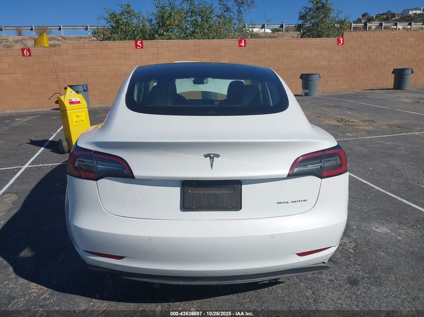 2022 Tesla Model 3 Long Range Dual Motor All-Wheel Drive VIN: 5YJ3E1EB3NF133200 Lot: 43536697