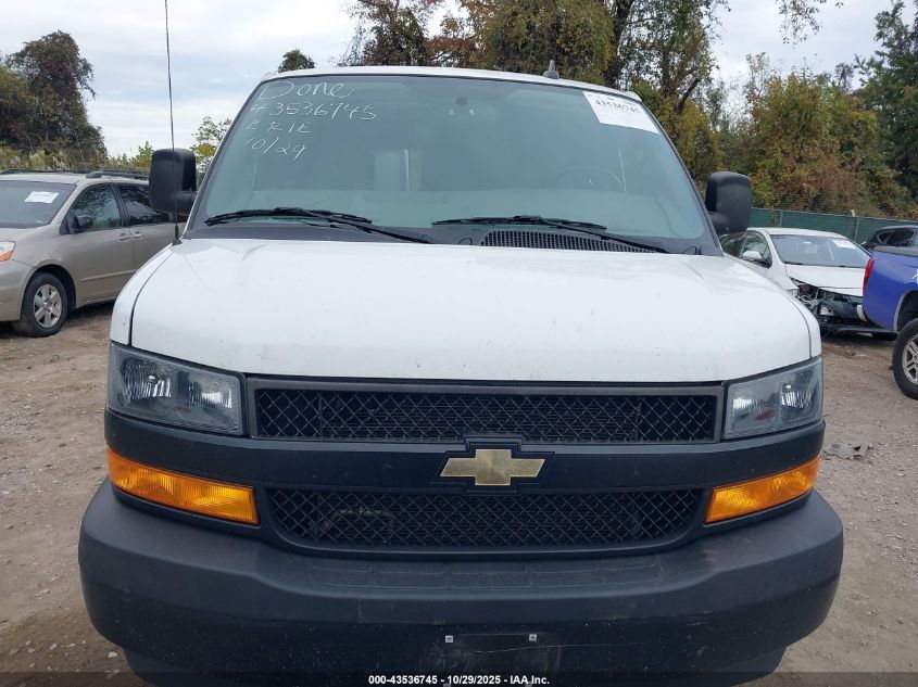 2022 Chevrolet Express Cargo Rwd 2500 Regular Wheelbase Wt VIN: 1GCWGAF77N1161494 Lot: 43536745