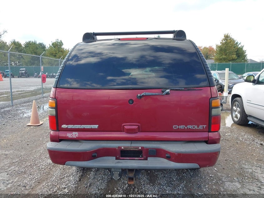 2005 Chevrolet Suburban 1500 Z71 VIN: 3GNFK16Z65G184001 Lot: 43536818