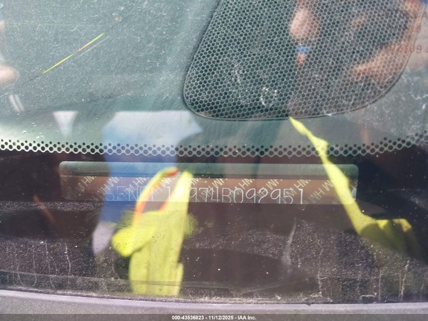 2004 Honda Odyssey Ex-L VIN: 5FNRL18974B092951 Lot: 43536823