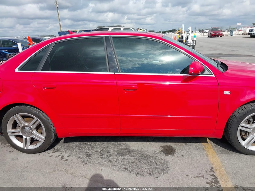 2007 Audi A4 2.0T VIN: WAUAF78E97A165218 Lot: 43536961