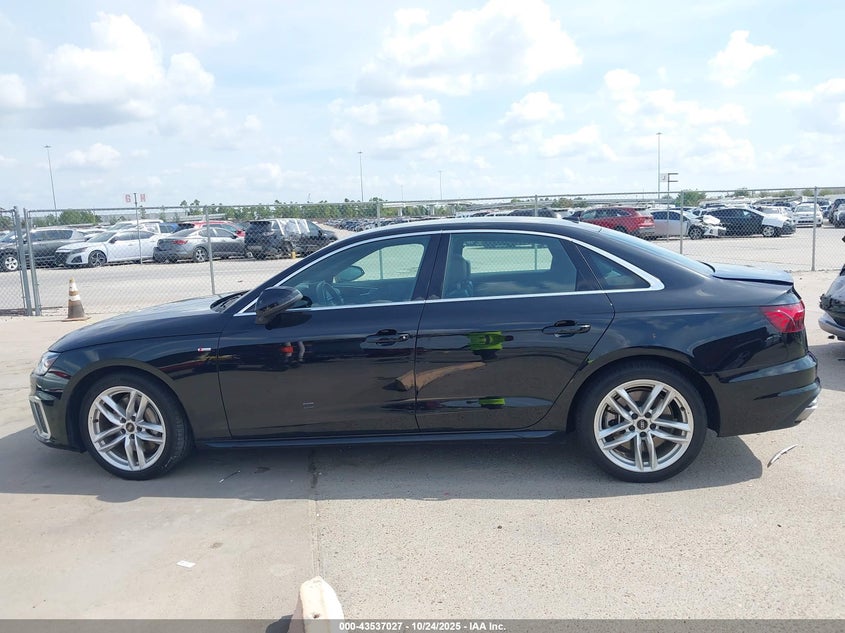 2024 AUDI A4 PREMIUM PLUS 45 TFSI S LINE QUATTRO S TRONIC WAUEAAF42RN014658