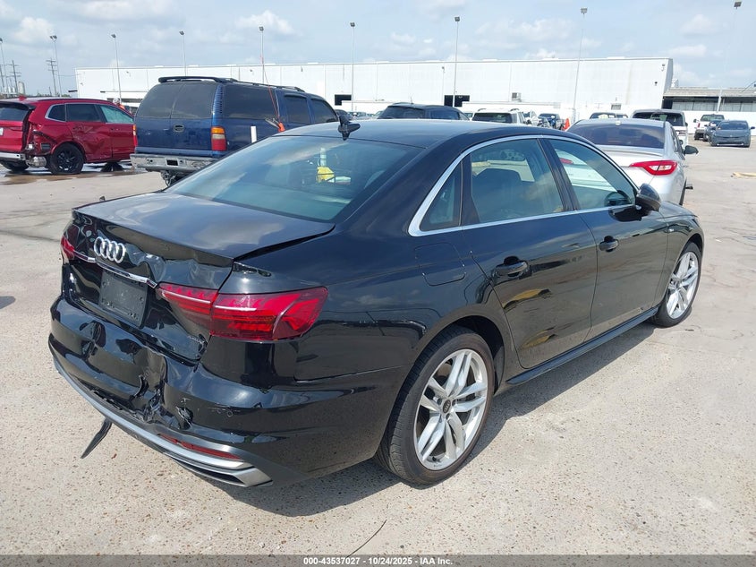 2024 AUDI A4 PREMIUM PLUS 45 TFSI S LINE QUATTRO S TRONIC WAUEAAF42RN014658
