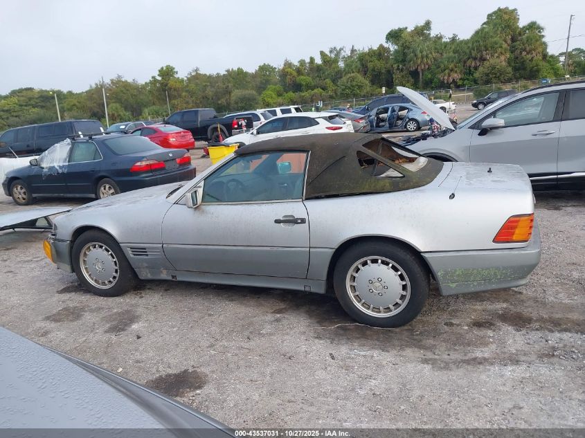1991 Mercedes-Benz 500 Sl VIN: WDBFA66E9MF022254 Lot: 43537031