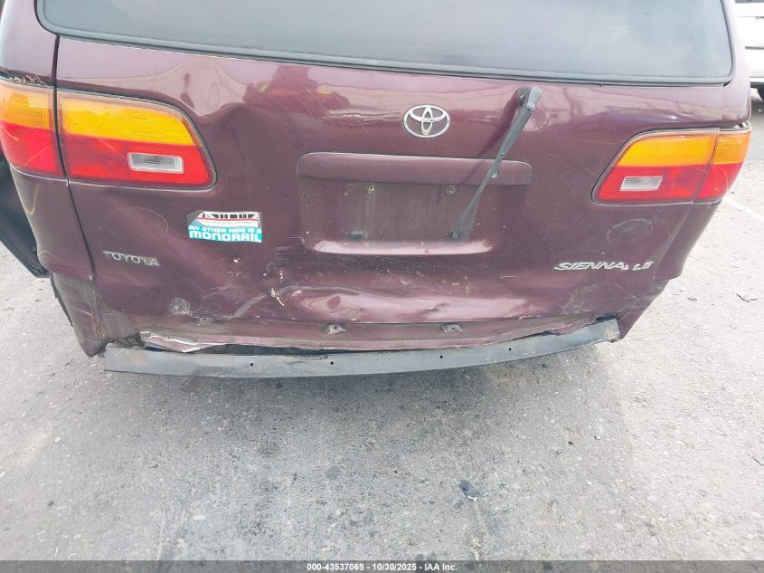 2000 Toyota Sienna Le VIN: 4T3ZF13C1YU319545 Lot: 43537069