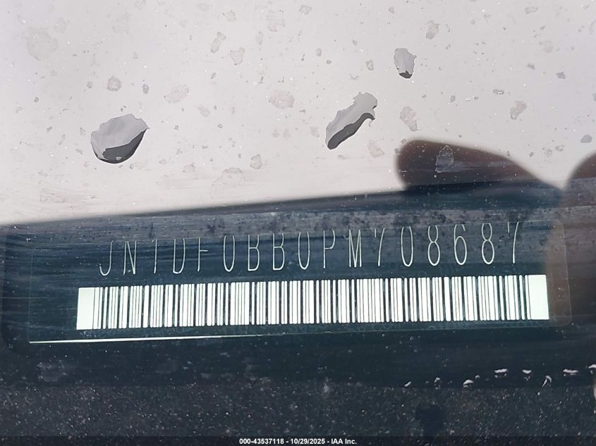 2023 Nissan Ariya Evolve+ VIN: JN1DF0BB0PM708687 Lot: 43537118