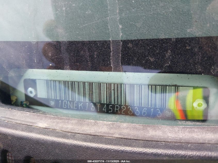 2005 Chevrolet Tahoe Z71 VIN: 1GNEK13T45R233613 Lot: 43537174