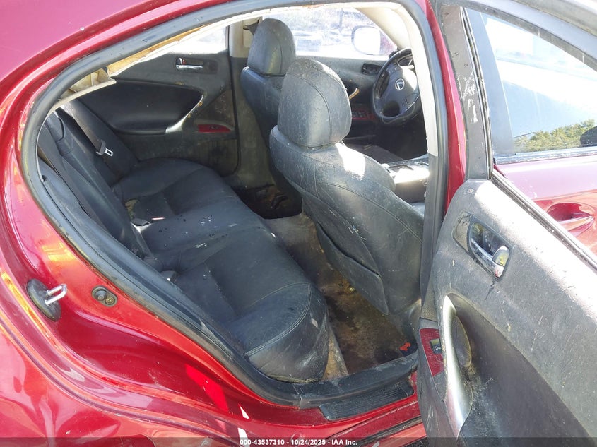 2006 Lexus Is 250 VIN: JTHBK262X62004303 Lot: 43537310