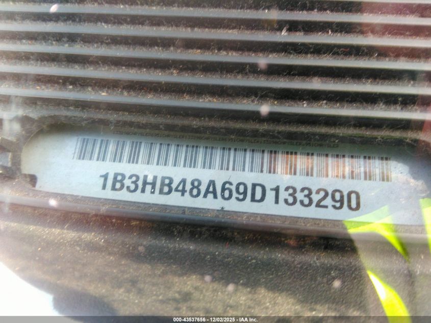 2009 Dodge Caliber Sxt VIN: 1B3HB48A69D133290 Lot: 43537656