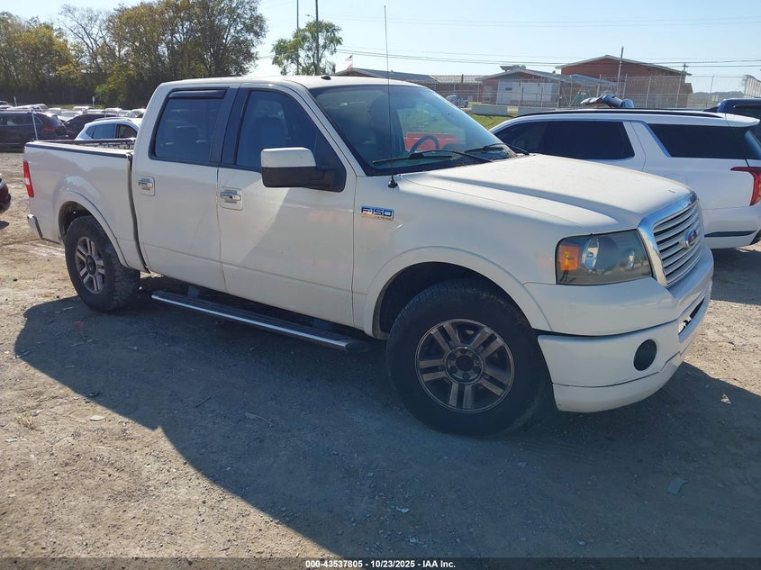 2008 Ford F-150 Harley-Davidson/Limited white truck gasoline 1FTRW14568FA02992 photo #1