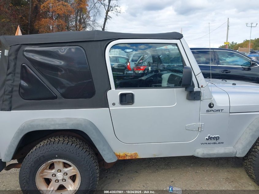 2005 Jeep Wrangler Sport VIN: 1J4FA49S45P360495 Lot: 43537881