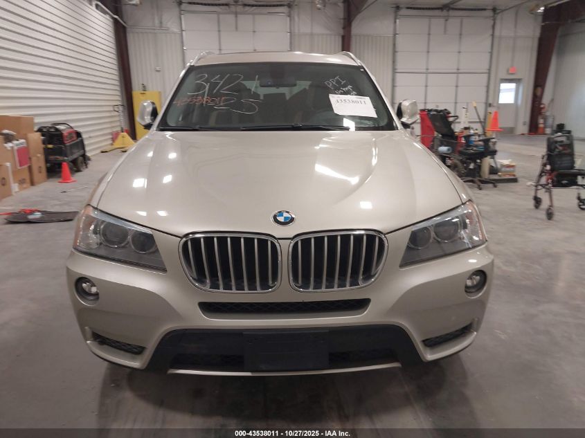 2013 BMW X3 xDrive28I VIN: 5UXWX9C55D0A25744 Lot: 43538011
