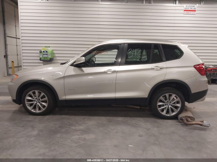 2013 BMW X3 xDrive28I VIN: 5UXWX9C55D0A25744 Lot: 43538011
