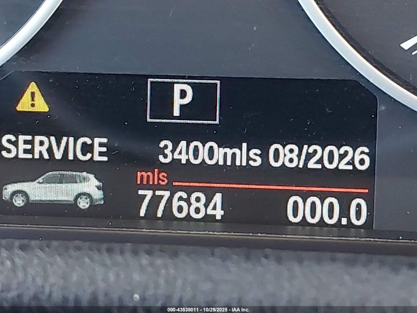 2013 BMW X3 xDrive28I VIN: 5UXWX9C55D0A25744 Lot: 43538011