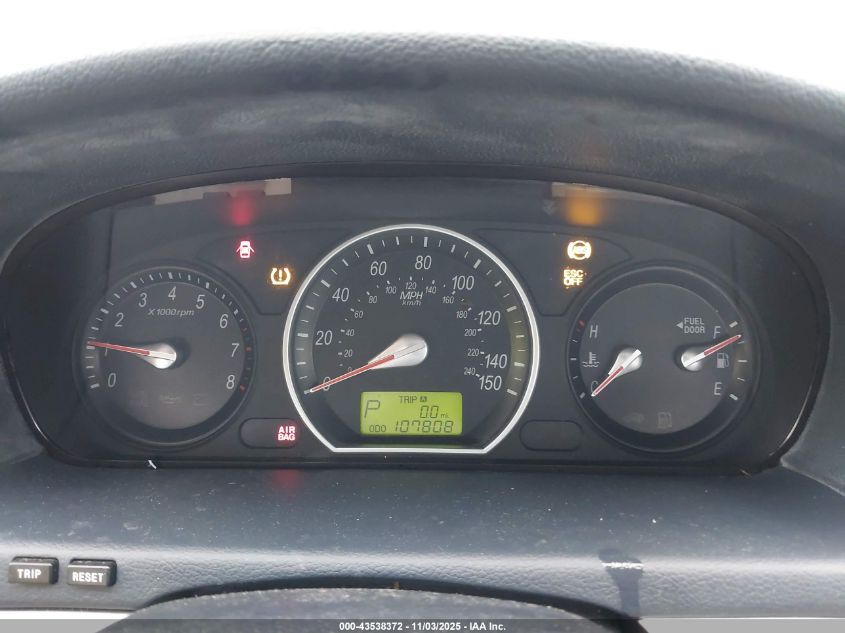 2008 Hyundai Sonata Gls VIN: 5NPET46C58H356626 Lot: 43538372