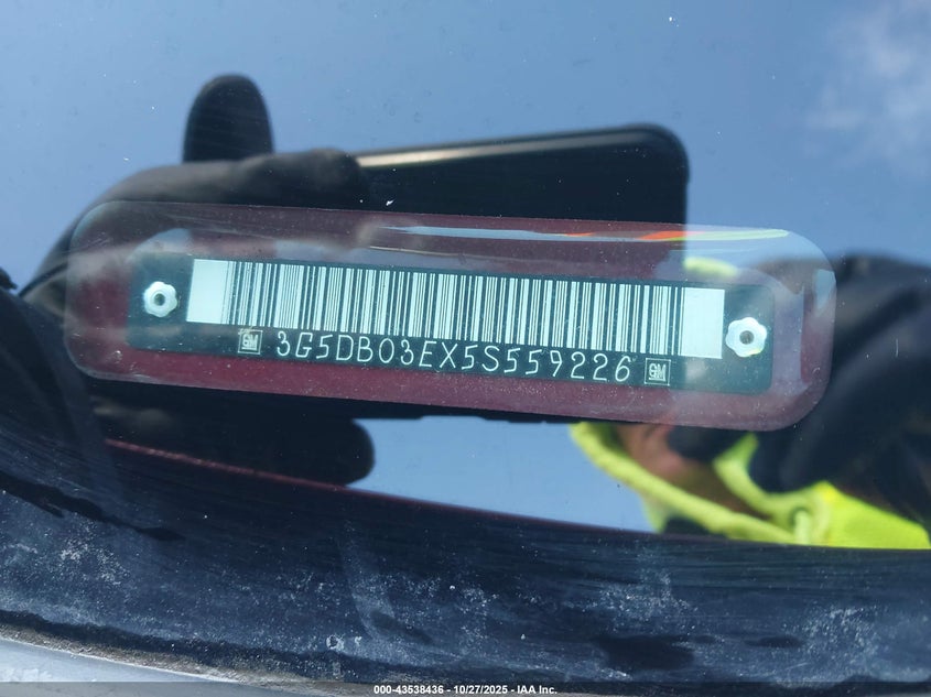 2005 Buick Rendezvous Cx VIN: 3G5DB03EX5S559226 Lot: 43538436