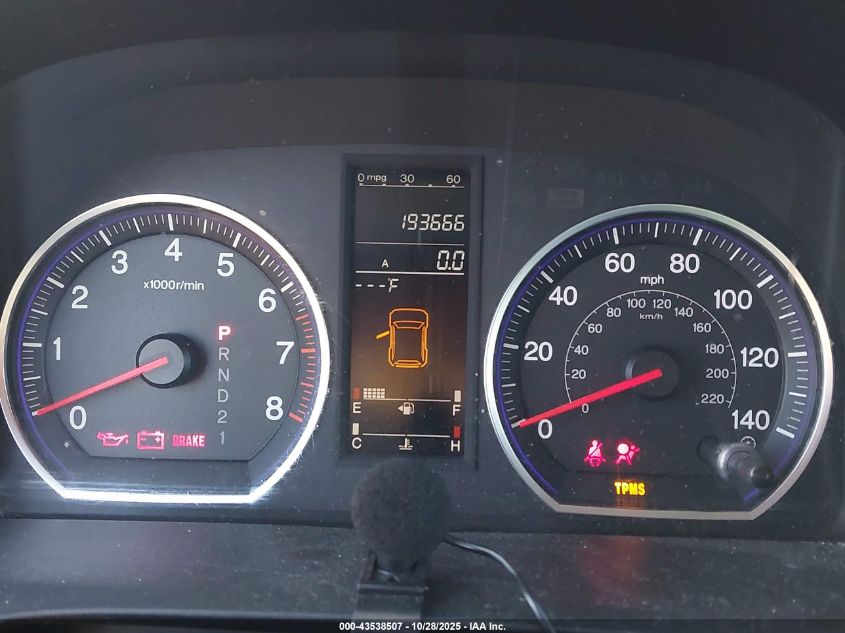 2009 Honda Cr-V Ex-L VIN: JHLRE38789C014738 Lot: 43538507