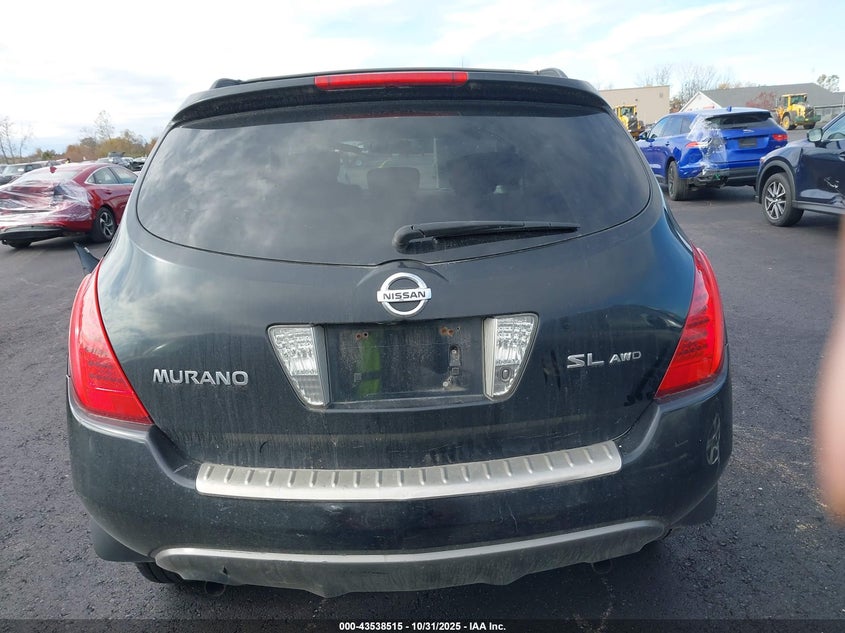 2006 Nissan Murano Sl VIN: JN8AZ08W26W528832 Lot: 43538515