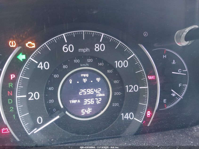 2012 Honda Cr-V Ex VIN: 2HKRM3H54CH506158 Lot: 43538564