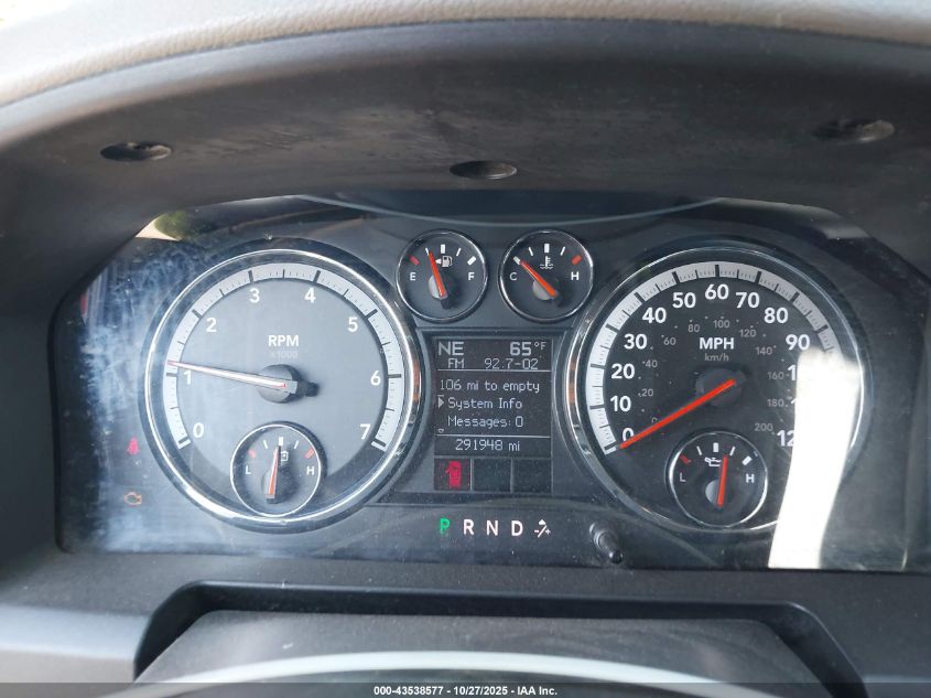 2009 Dodge Ram 1500 Slt/Sport/Trx VIN: 1D3HV13T99S742969 Lot: 43538577