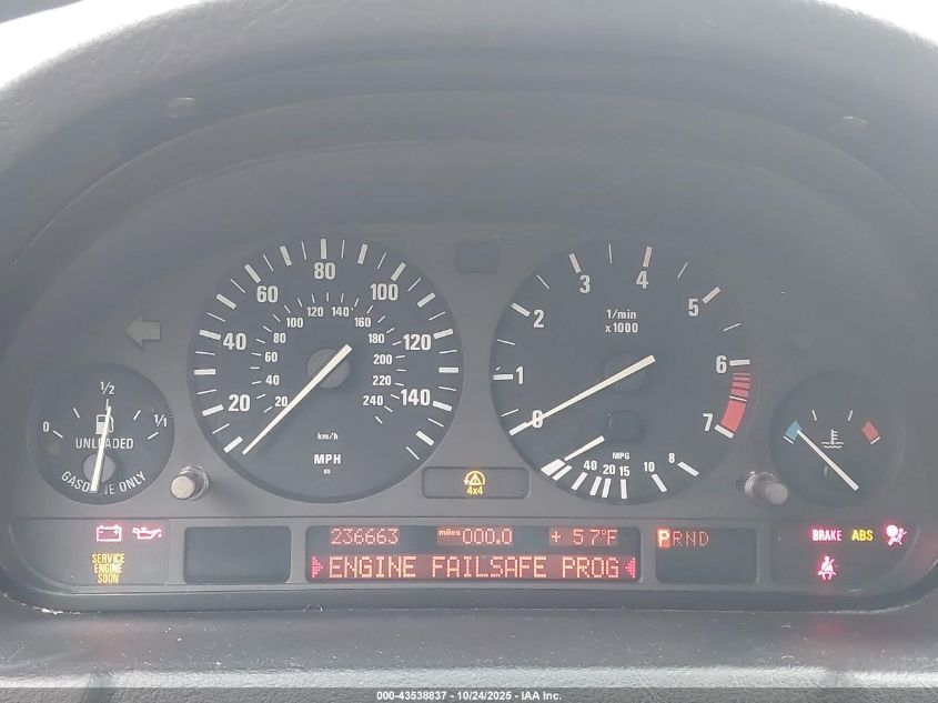 2004 BMW X5 4.4I VIN: 5UXFB53584LV03108 Lot: 43538837