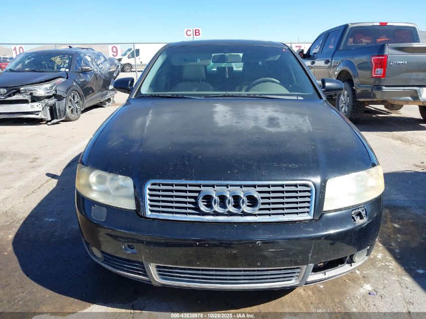 2003 Audi A4 3.0 VIN: WAUJT68E03A273661 Lot: 43538978