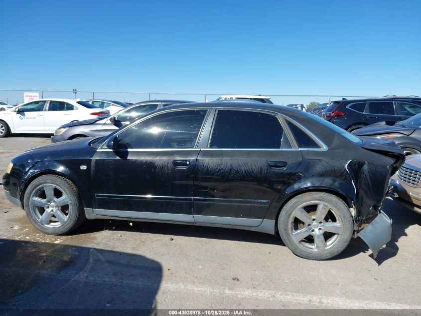 2003 Audi A4 3.0 VIN: WAUJT68E03A273661 Lot: 43538978