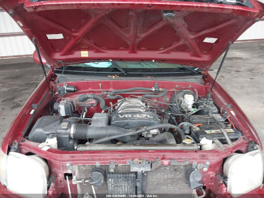 2002 Toyota Tundra Ltd V8 VIN: 5TBBT48172S254592 Lot: 43539469